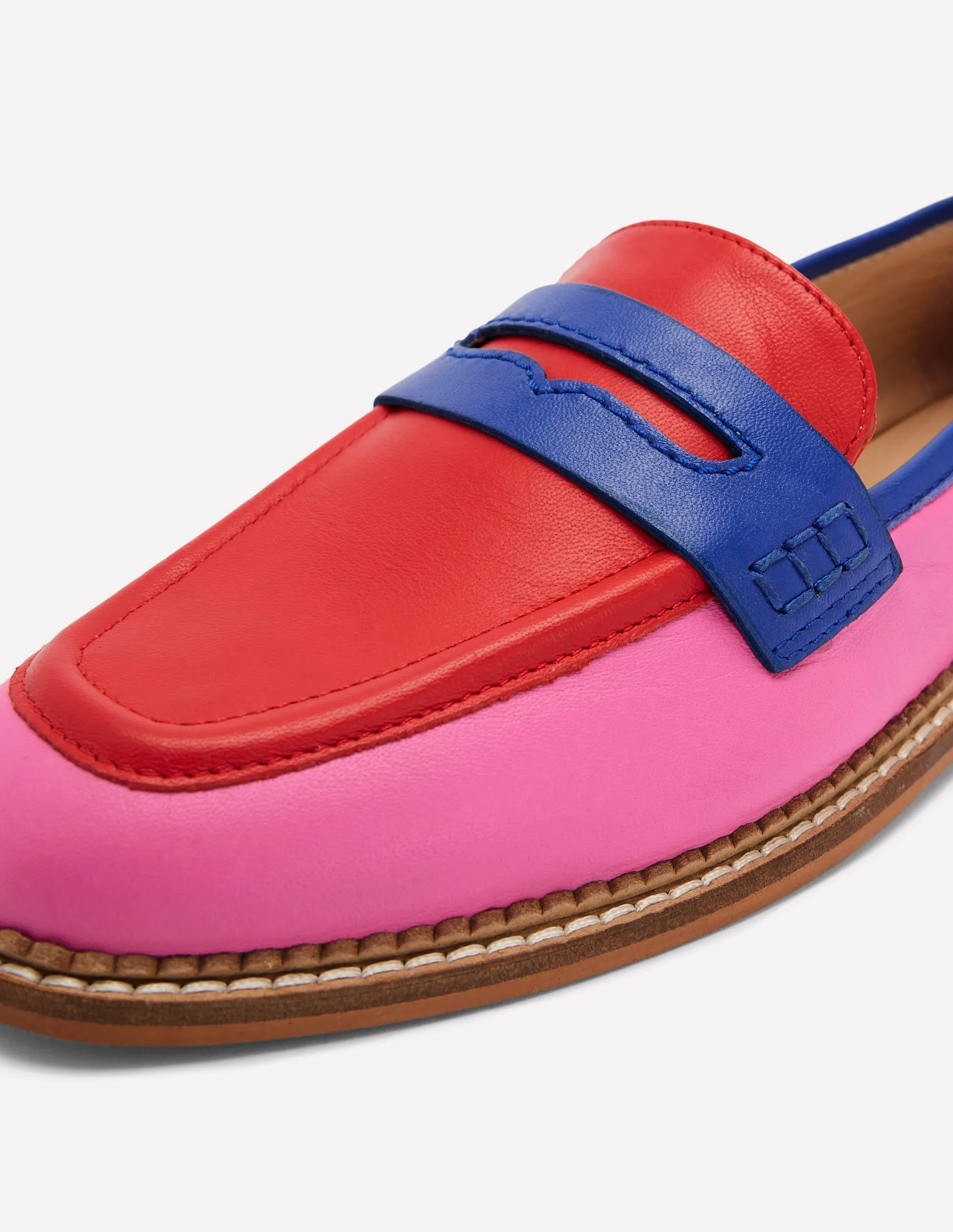 Nya Penny Loafers-Multi Colourblock