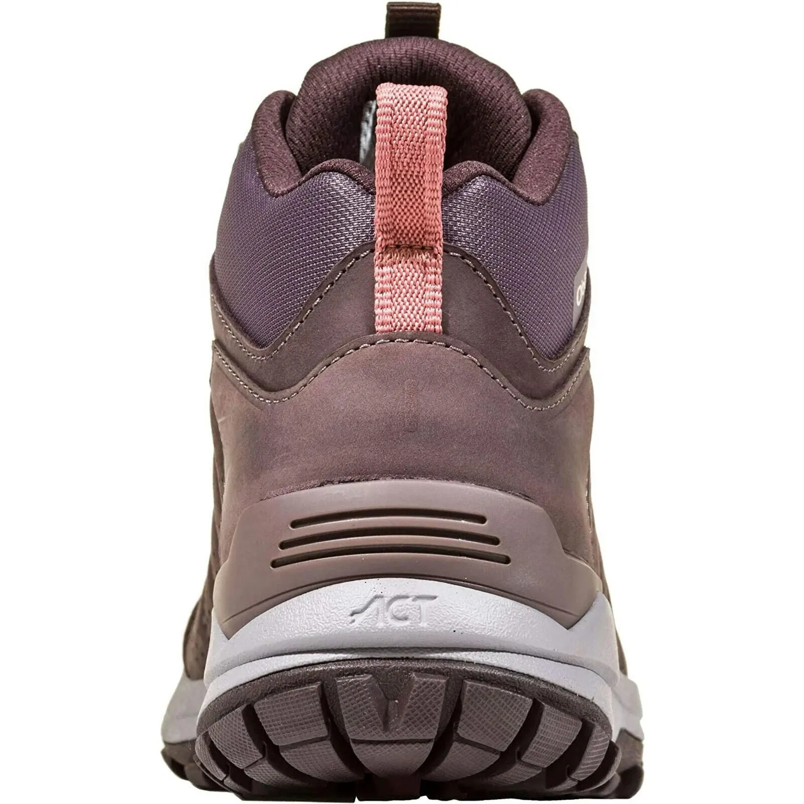 Oboz Sypes Mid Sneakers Women's US 8 Peppercorn Leather Hiking Shoes RHS2530 (Purple,8)