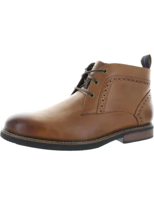 Ozark Mens Leather Dressy Chukka Boots