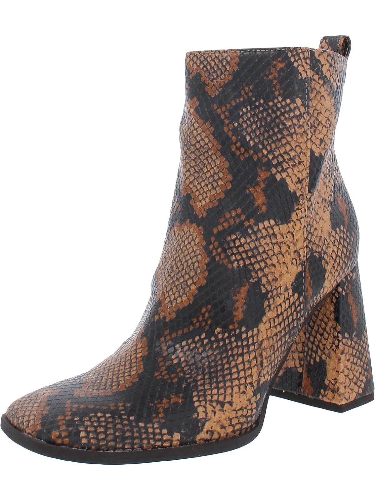 Pascha Womens Faux-Leather Faux Leather Mid-Calf Boots