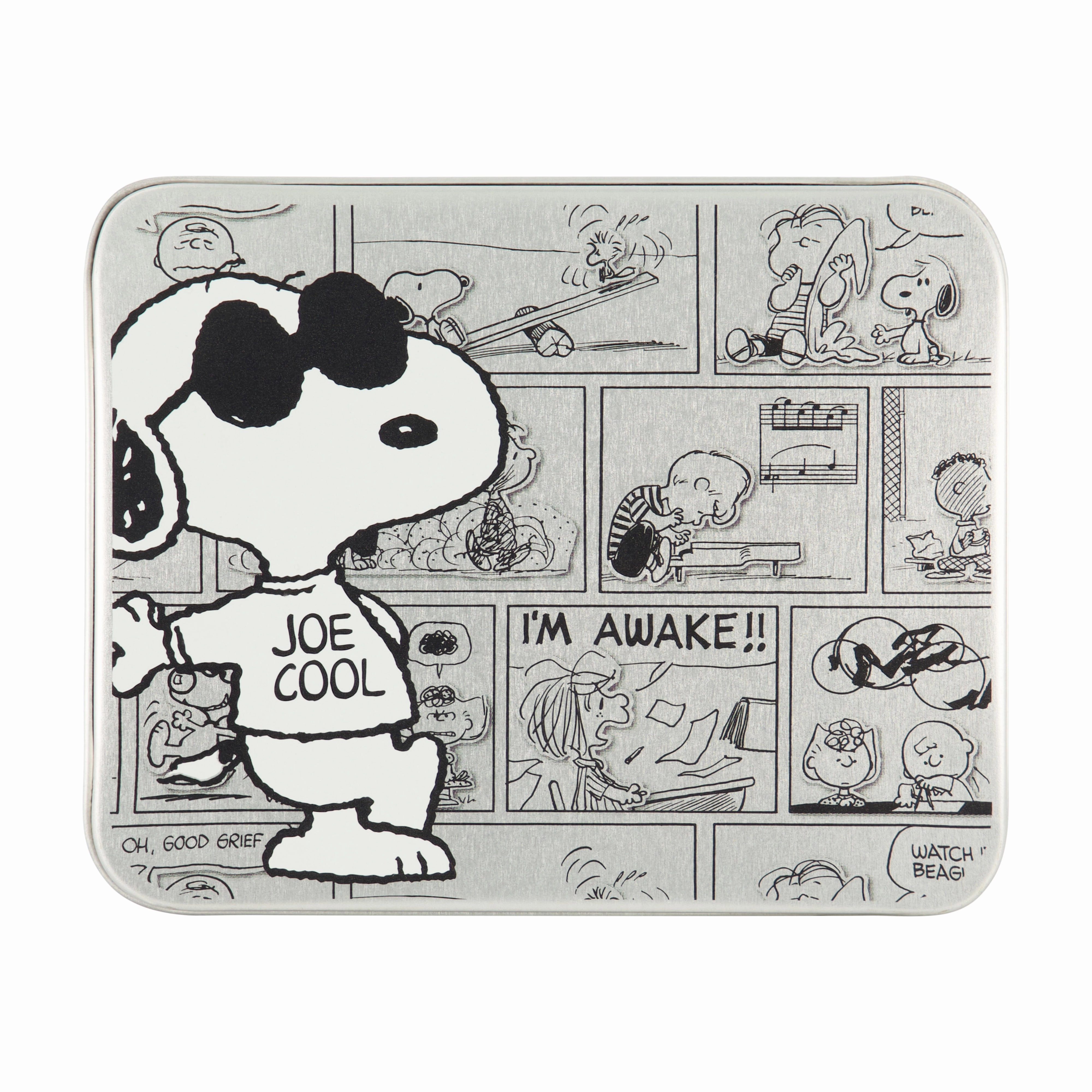 PEANUTS JOE COOL COMIC AOP Bifold Wallet, Slim Wallet with Decorative Tin for Men and Women ecco Shoes