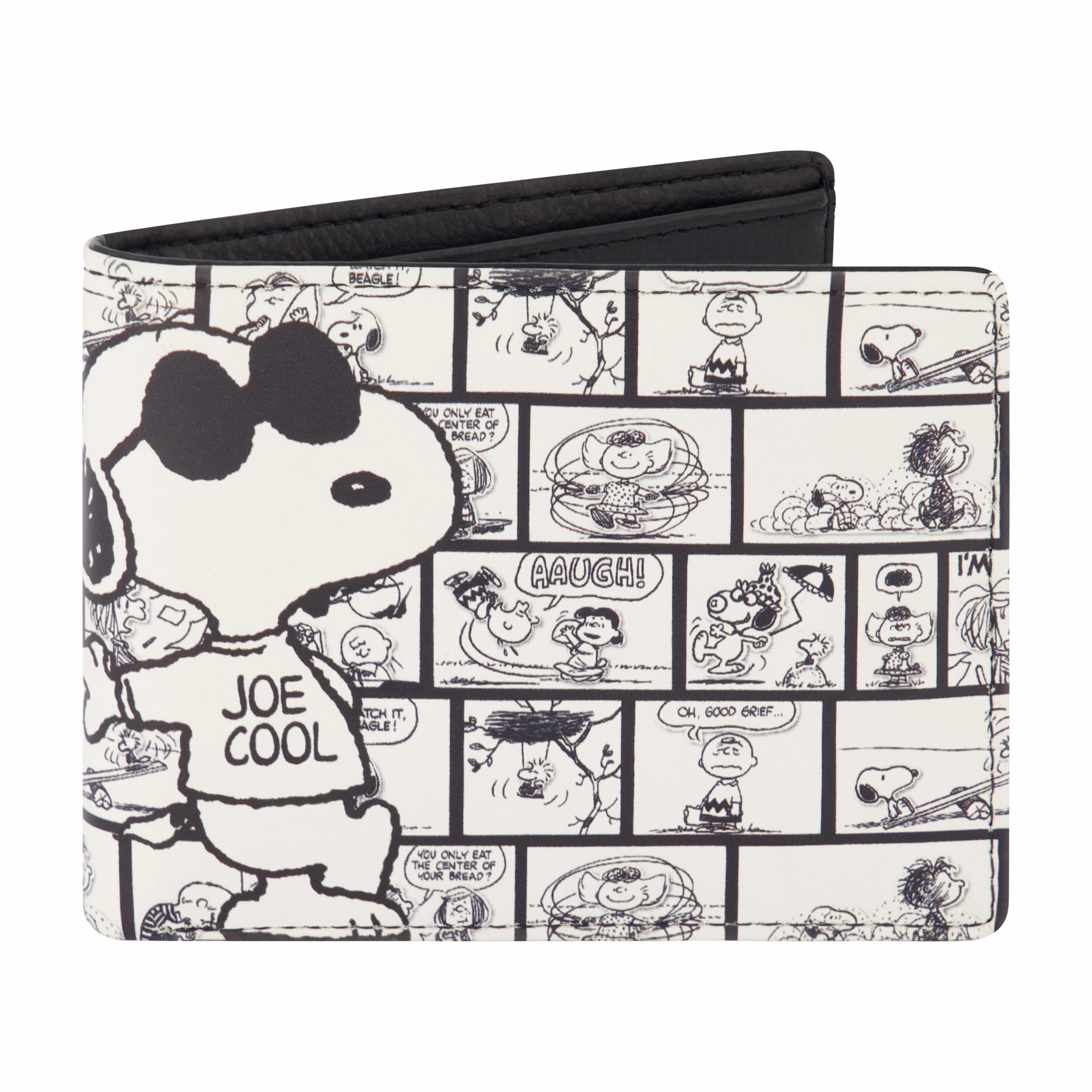 PEANUTS JOE COOL COMIC AOP Bifold Wallet, Slim Wallet with Decorative Tin for Men and Women ecco Shoes