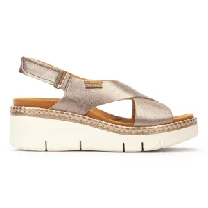 Pikolinos Women's Gomera Stone Metallic Leather