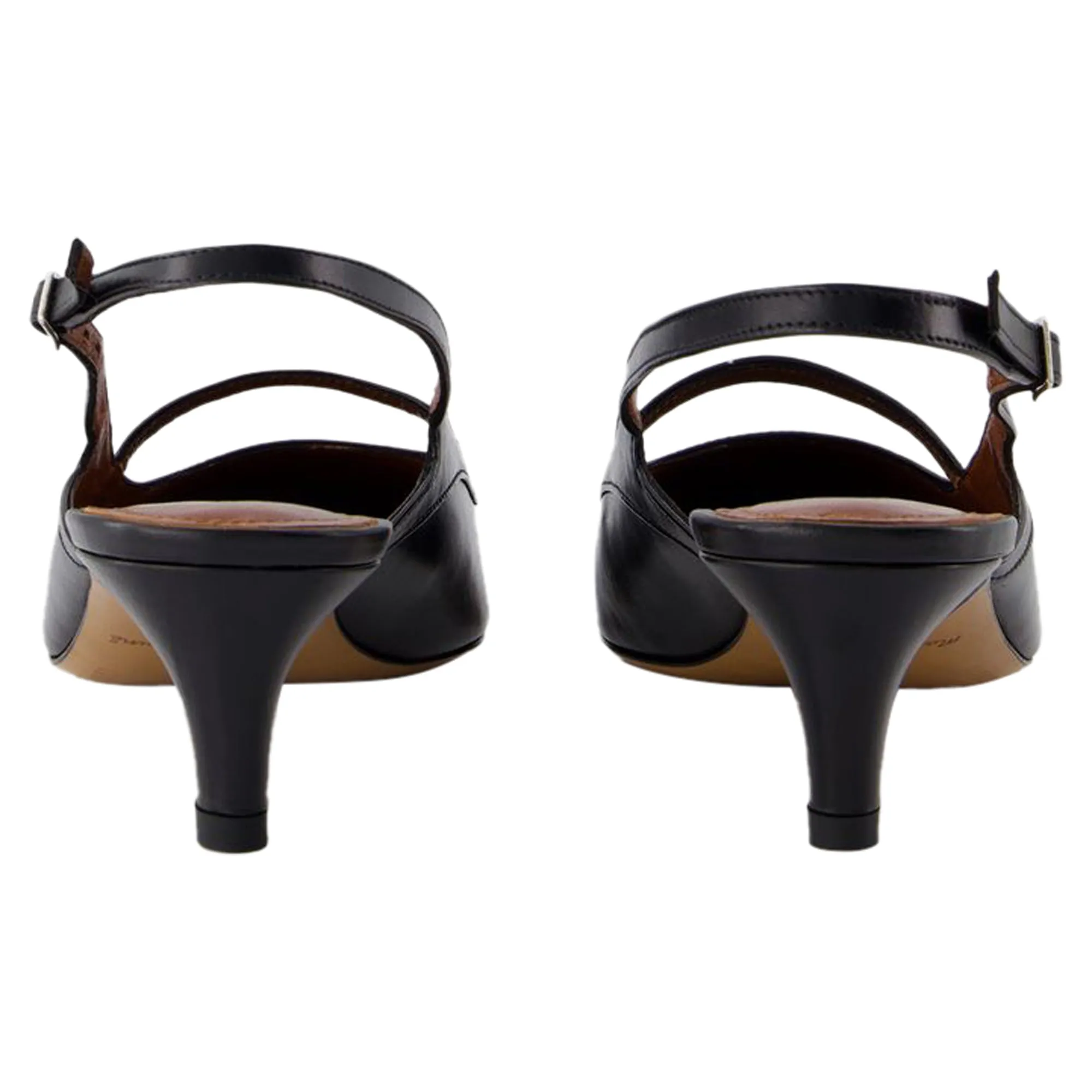Pointy Sling Back - Maison Kitsune - Leather - Black