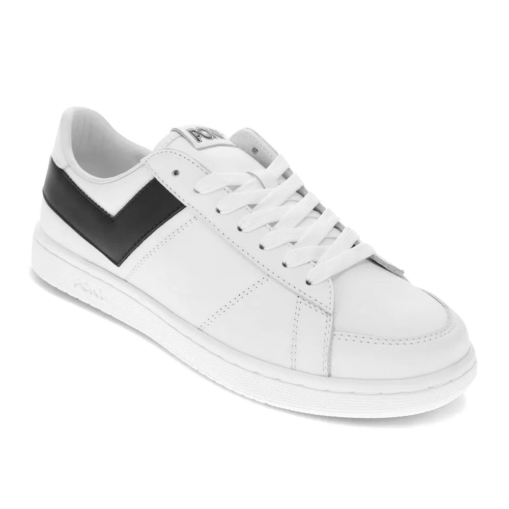 PONY Mens M-80 Low Genuine Leather Premium Lace Up Athletic Sneaker Shoe