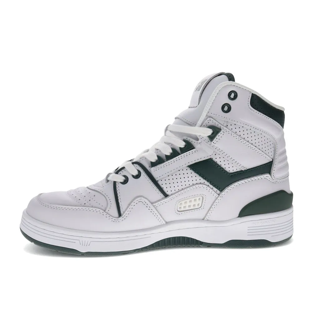 PONY Mens M100 Genuine Leather Premium Hightop Lace Up Athletic Sneaker Shoe