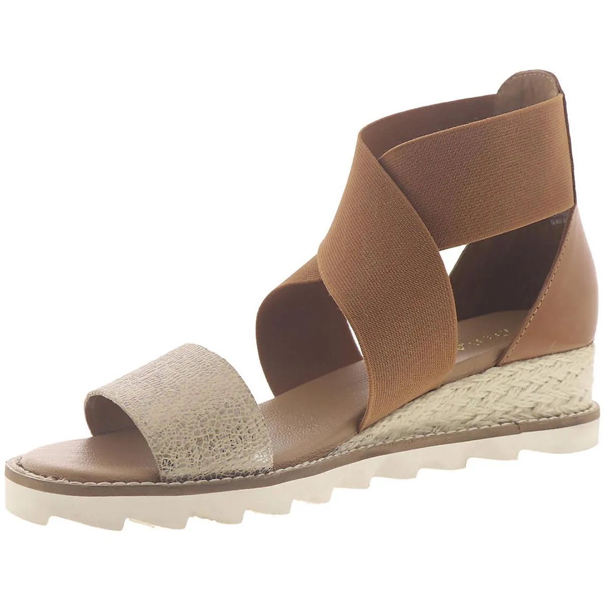 Qwi Ver Womens Leather Slip On Strappy Sandals