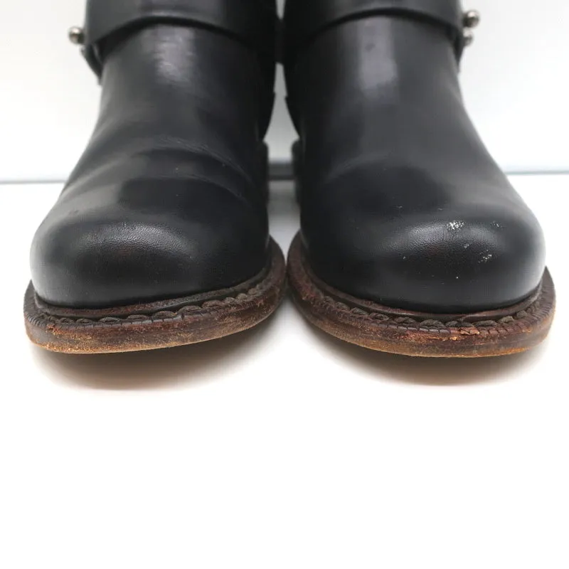 Rag & Bone Ashford Moto Boots Black Leather Size 36 Flat Ankle Boots