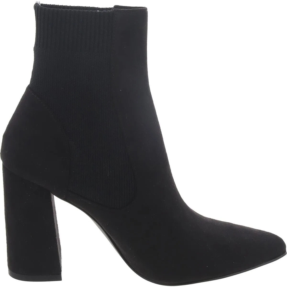 Reesa Womens Faux Suede Stretch Ankle Boots