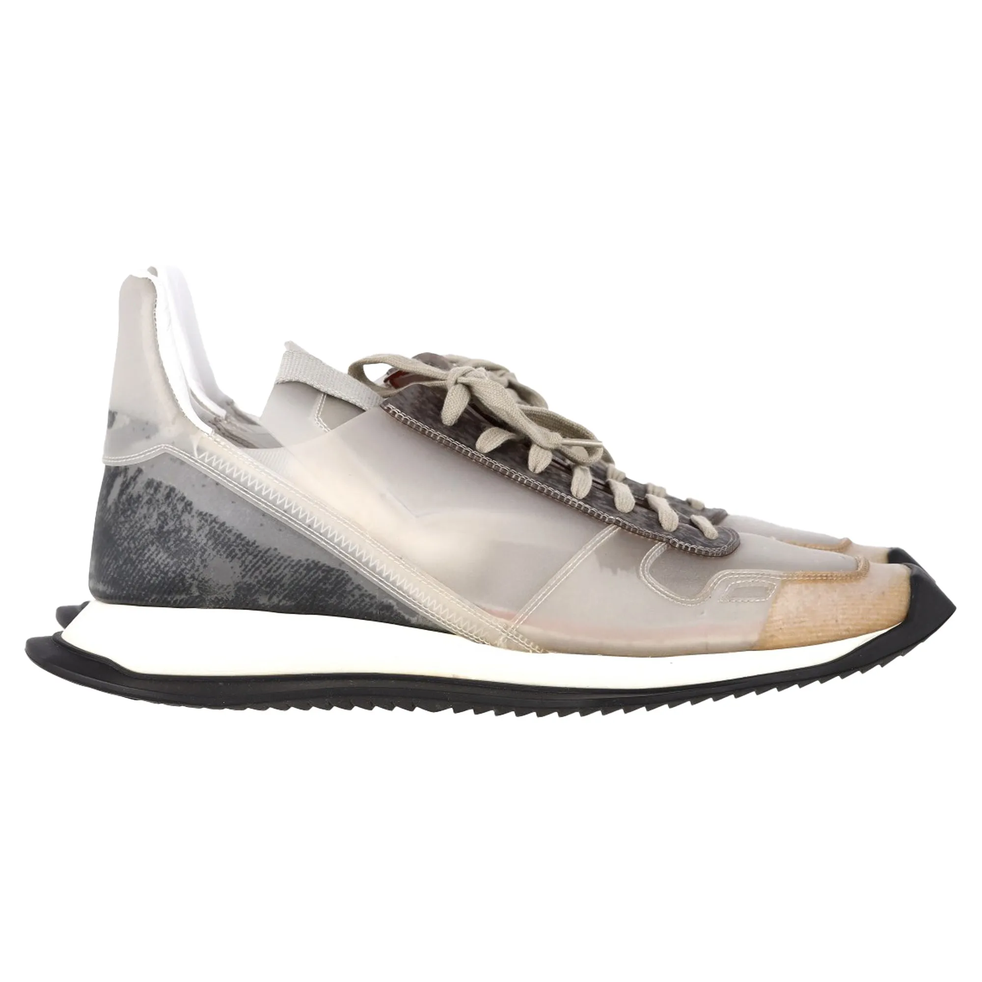 Rick Owens Phleg Runner Sneakers In Multicolor Leather