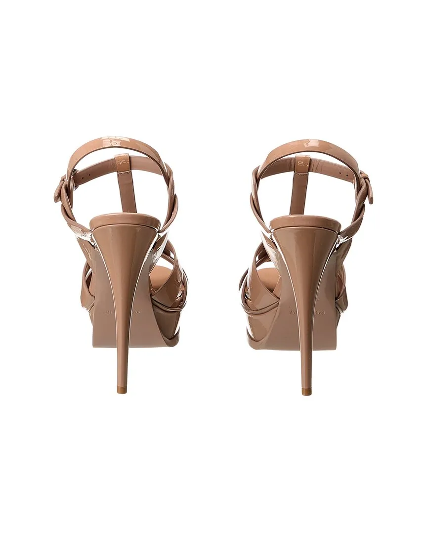 Saint Laurent Tribute 105 Patent Platform Sandal