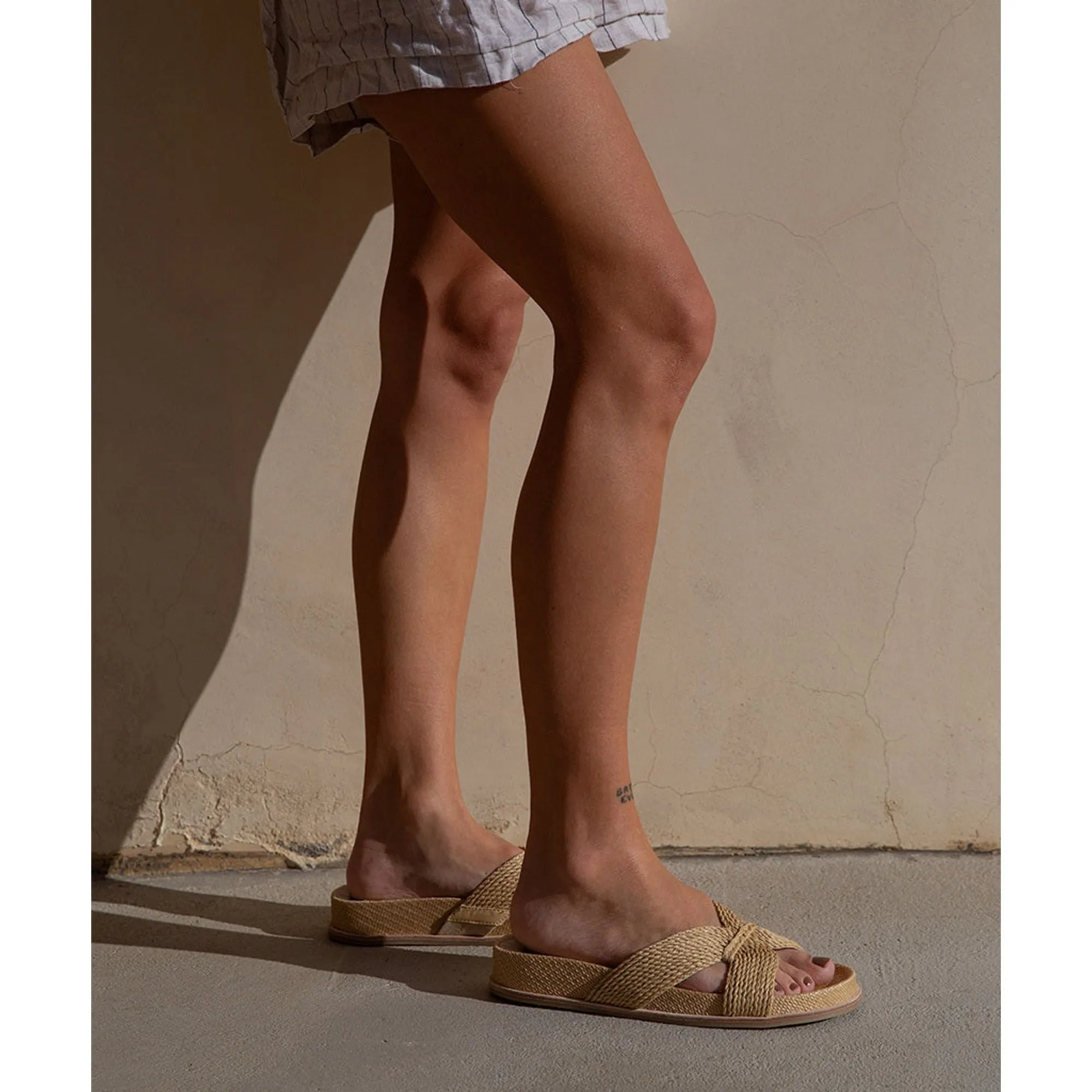 Selda Sandals Lt Natural Raffia