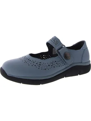 Selena Womens Leather Flats Mary Janes
