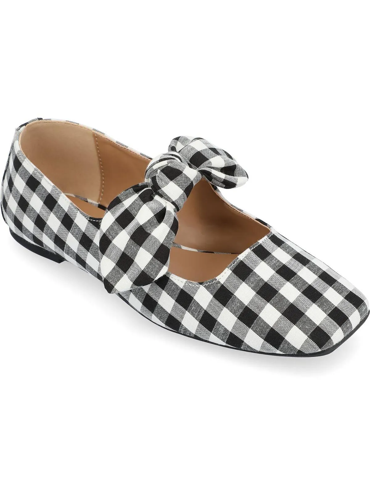 SERALINN Womens Knit Casual Ballet Flats