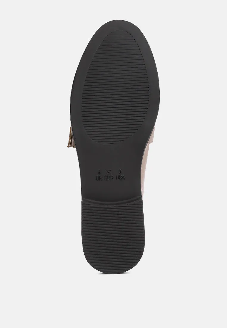 sheboss buckle detail loafers