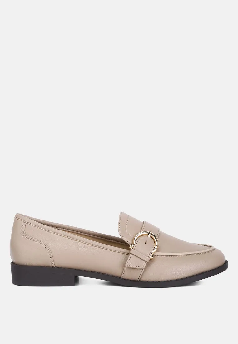 sheboss buckle detail loafers