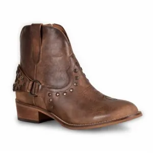 Soul Searcher Bootie In Brown Leather