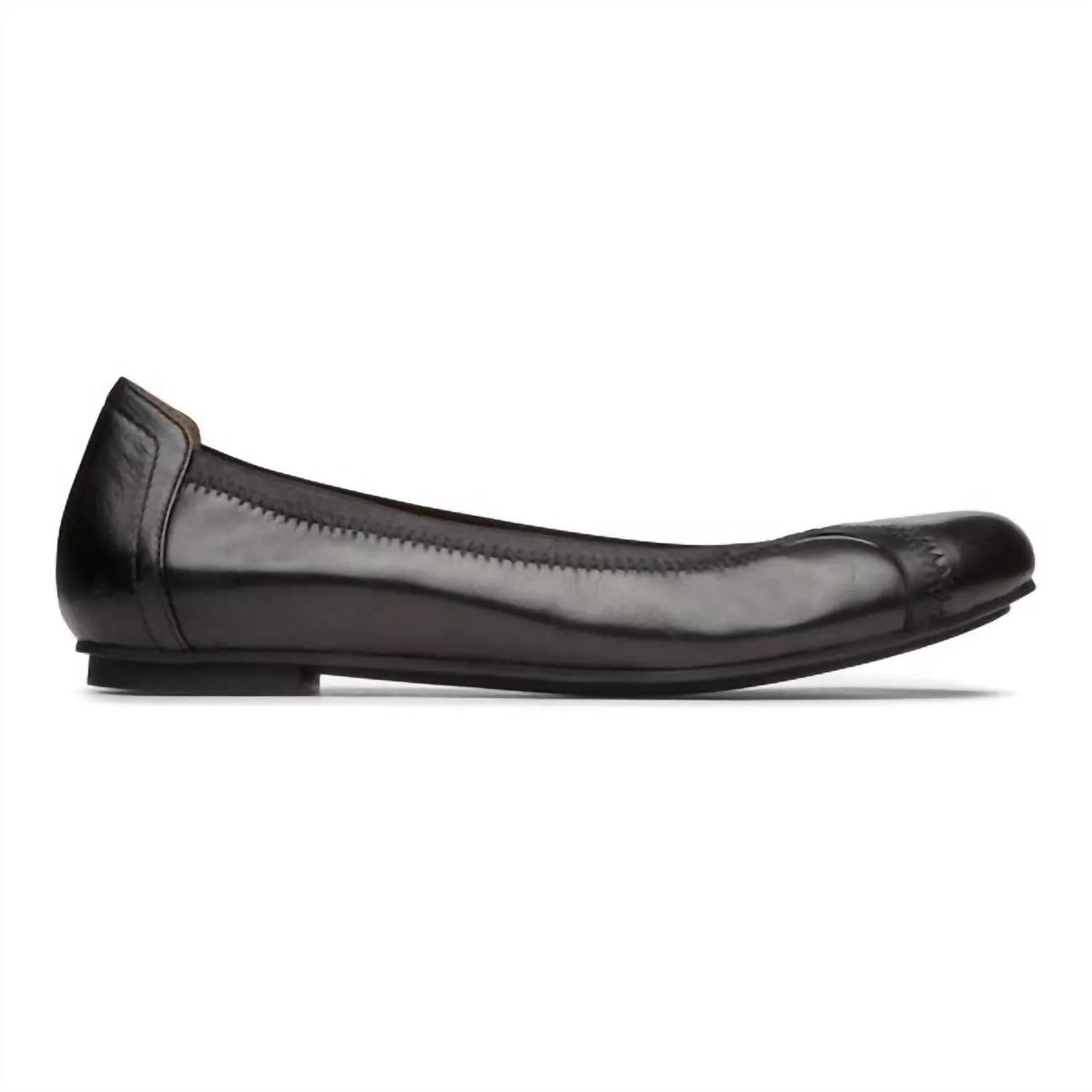 Spark Caroll Ballet Flat Shoes - Medium Width In Black