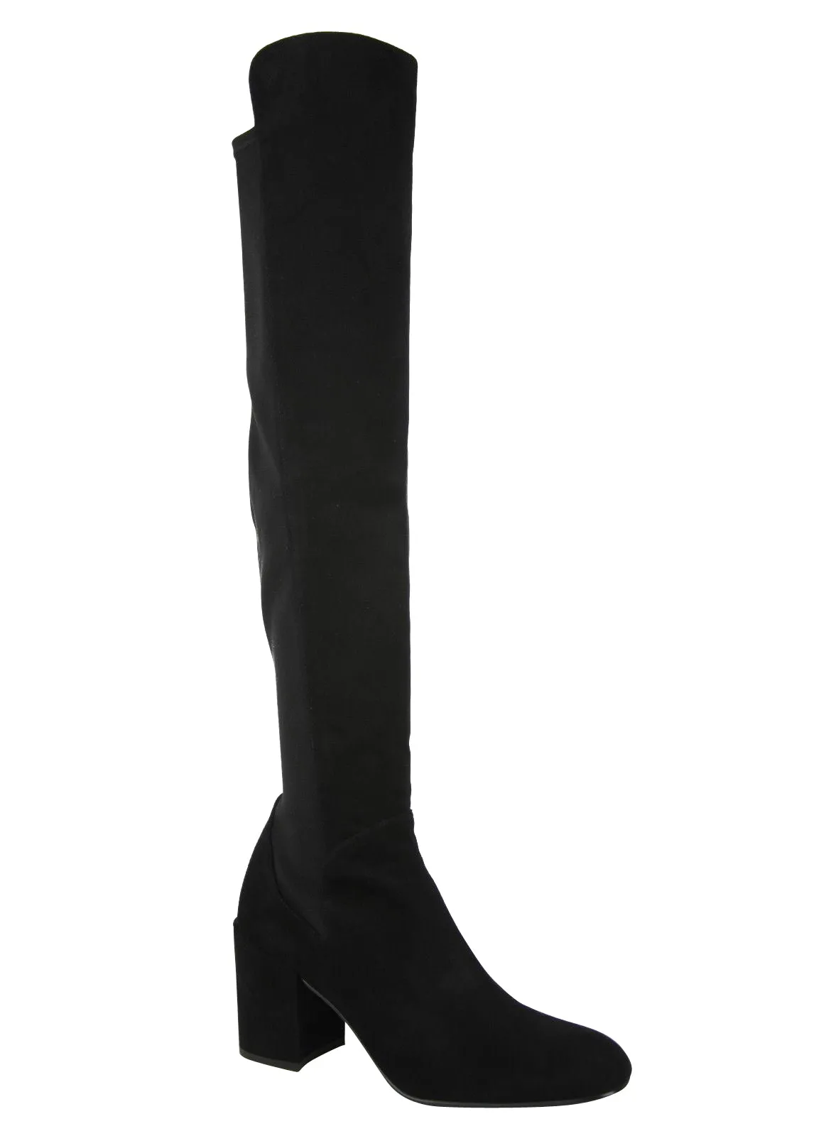 Stuart Weitzman Women's Halftime Stretch-Crepe  Suede Over-The-Knee Boot