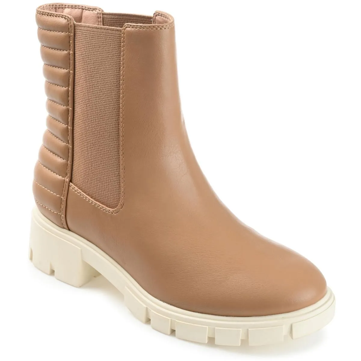 TATIANA Womens Faux Leather Round toe Chelsea Boots