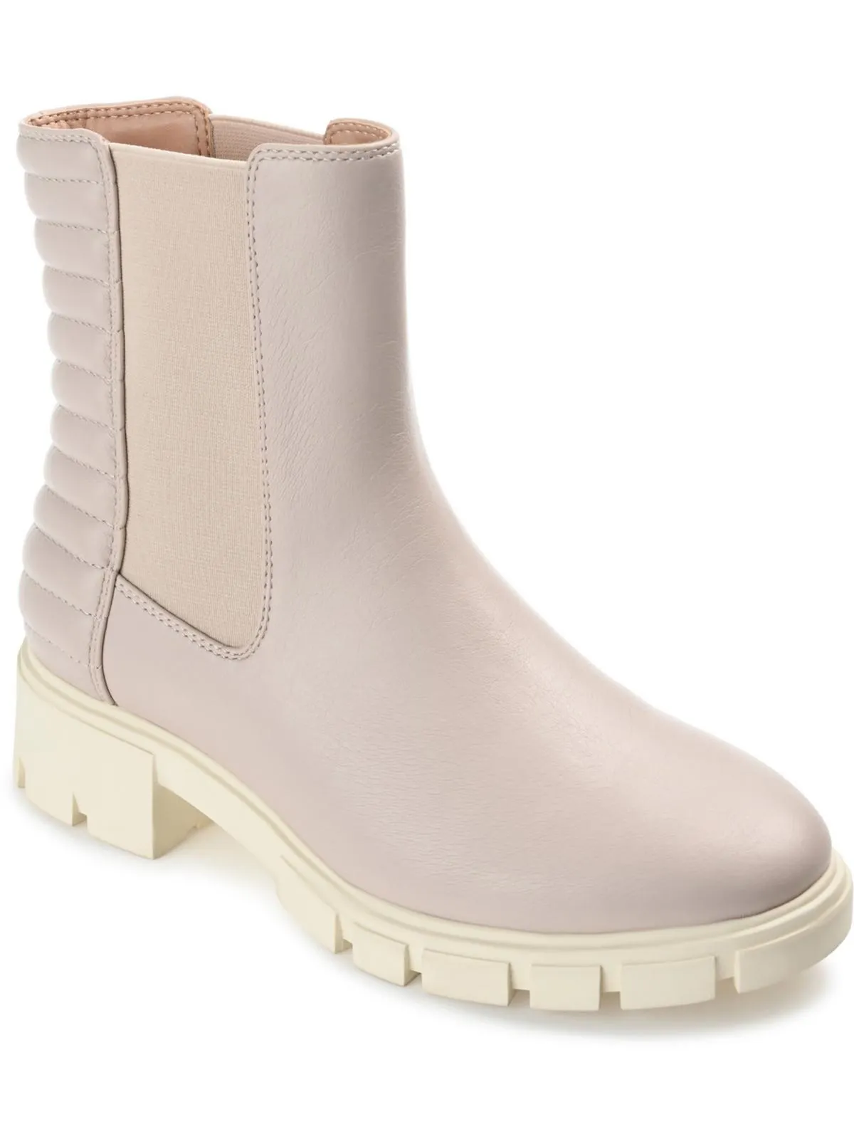 TATIANA Womens Faux Leather Round toe Chelsea Boots