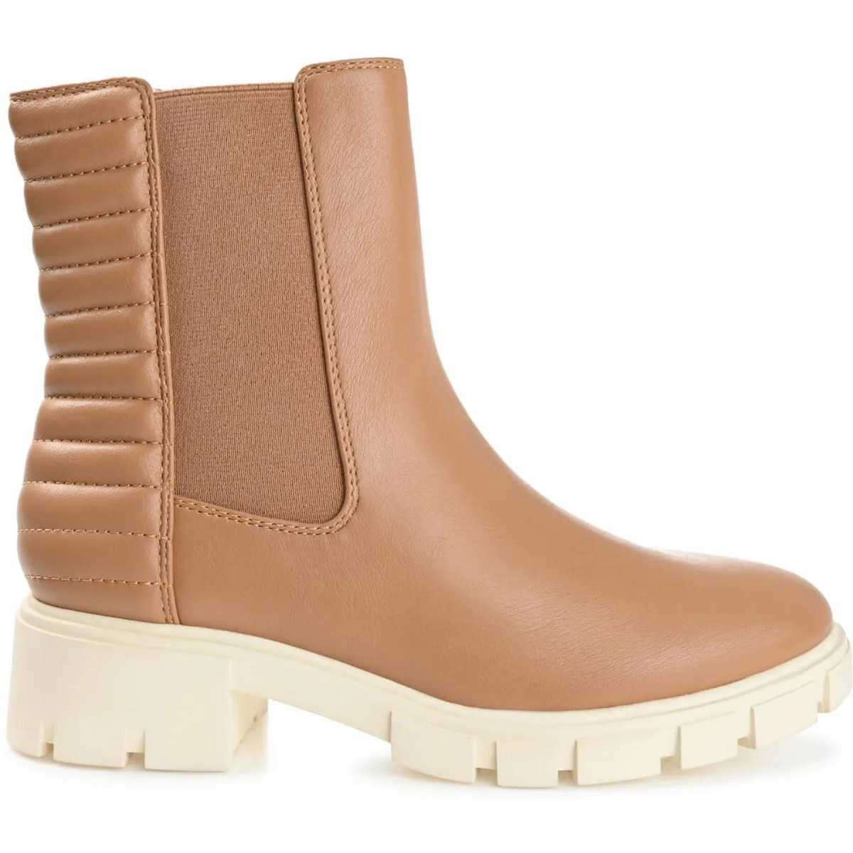 TATIANA Womens Faux Leather Round toe Chelsea Boots
