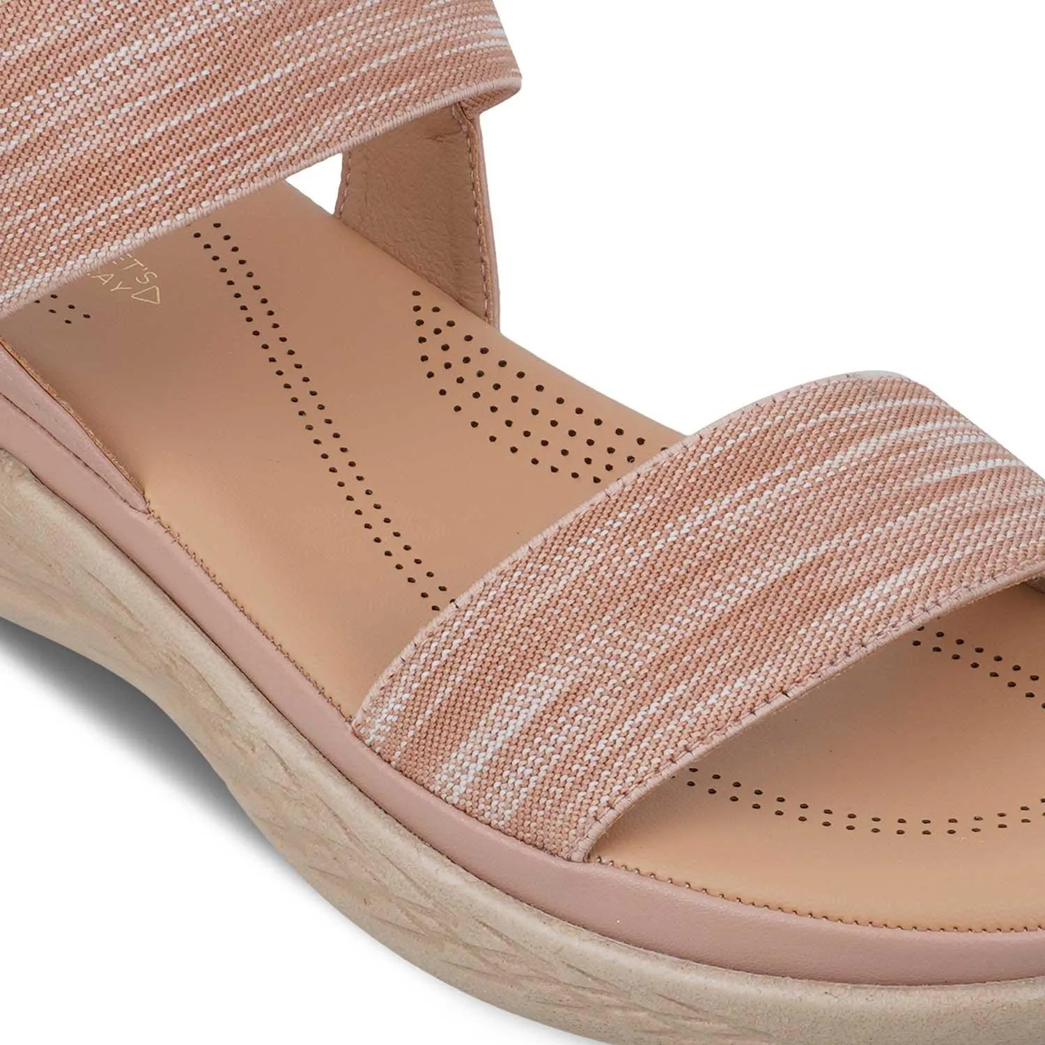 The Hintle Pink Women's Casual Wedge Sandals Tresmode