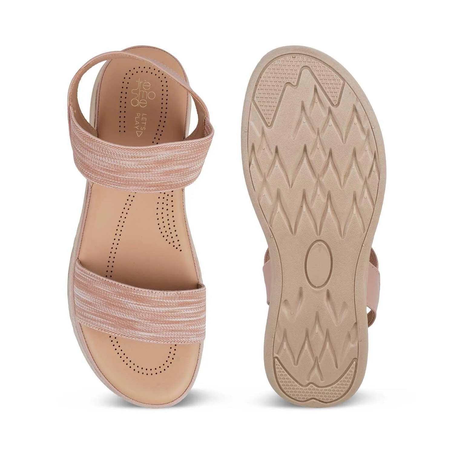 The Hintle Pink Women's Casual Wedge Sandals Tresmode