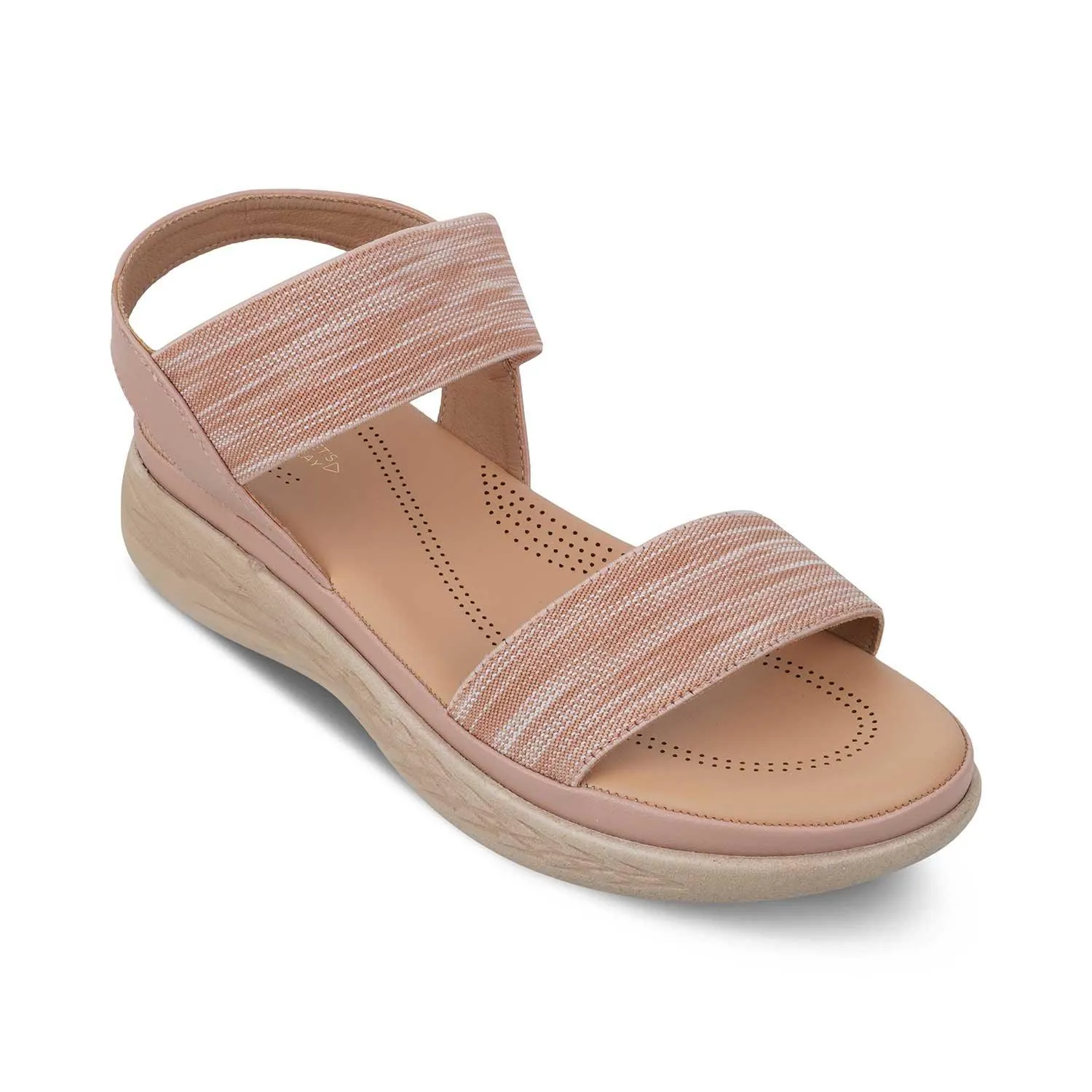 The Hintle Pink Women's Casual Wedge Sandals Tresmode