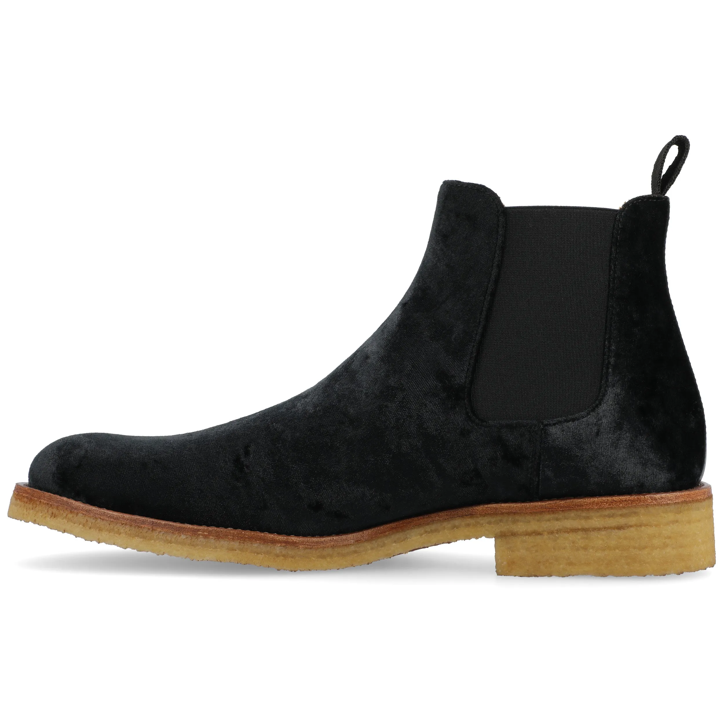 The Jude Boot in Black Velour