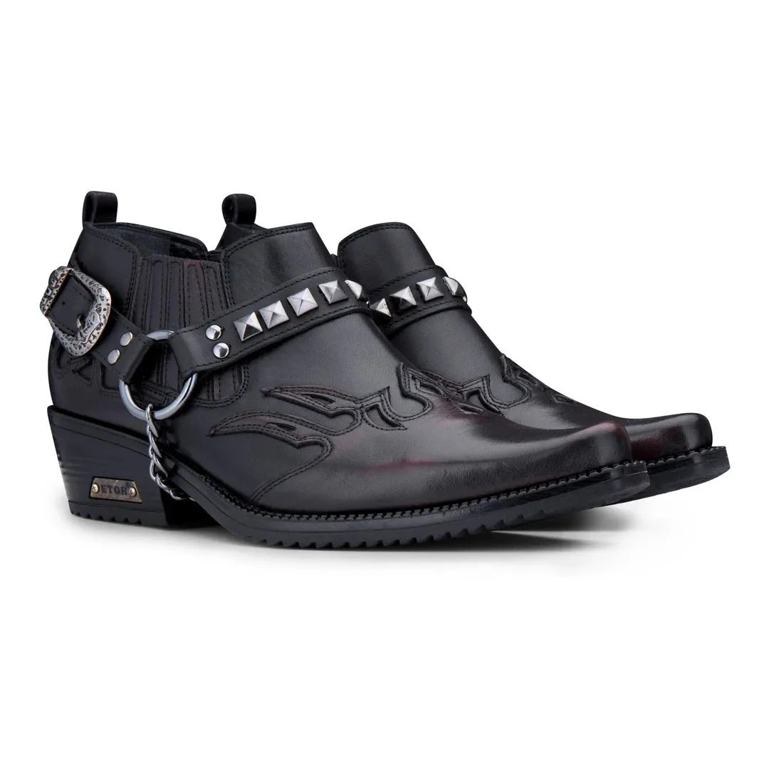Timber Real Leather Cowboy Wincklepickers Shoes Cuban Heel