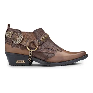 Timber Real Leather Cowboy Wincklepickers Shoes Cuban Heel