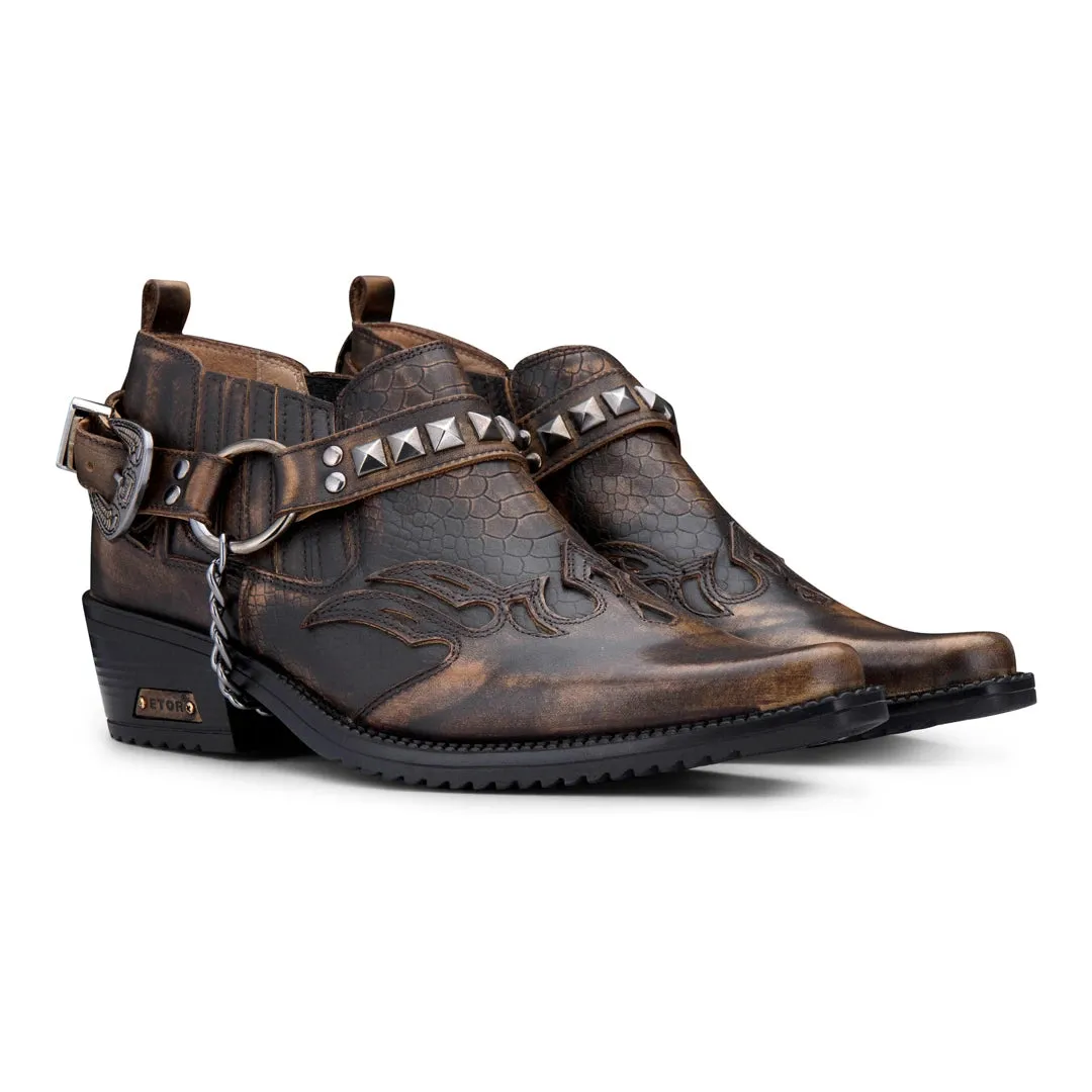 Timber Real Leather Cowboy Wincklepickers Shoes Cuban Heel