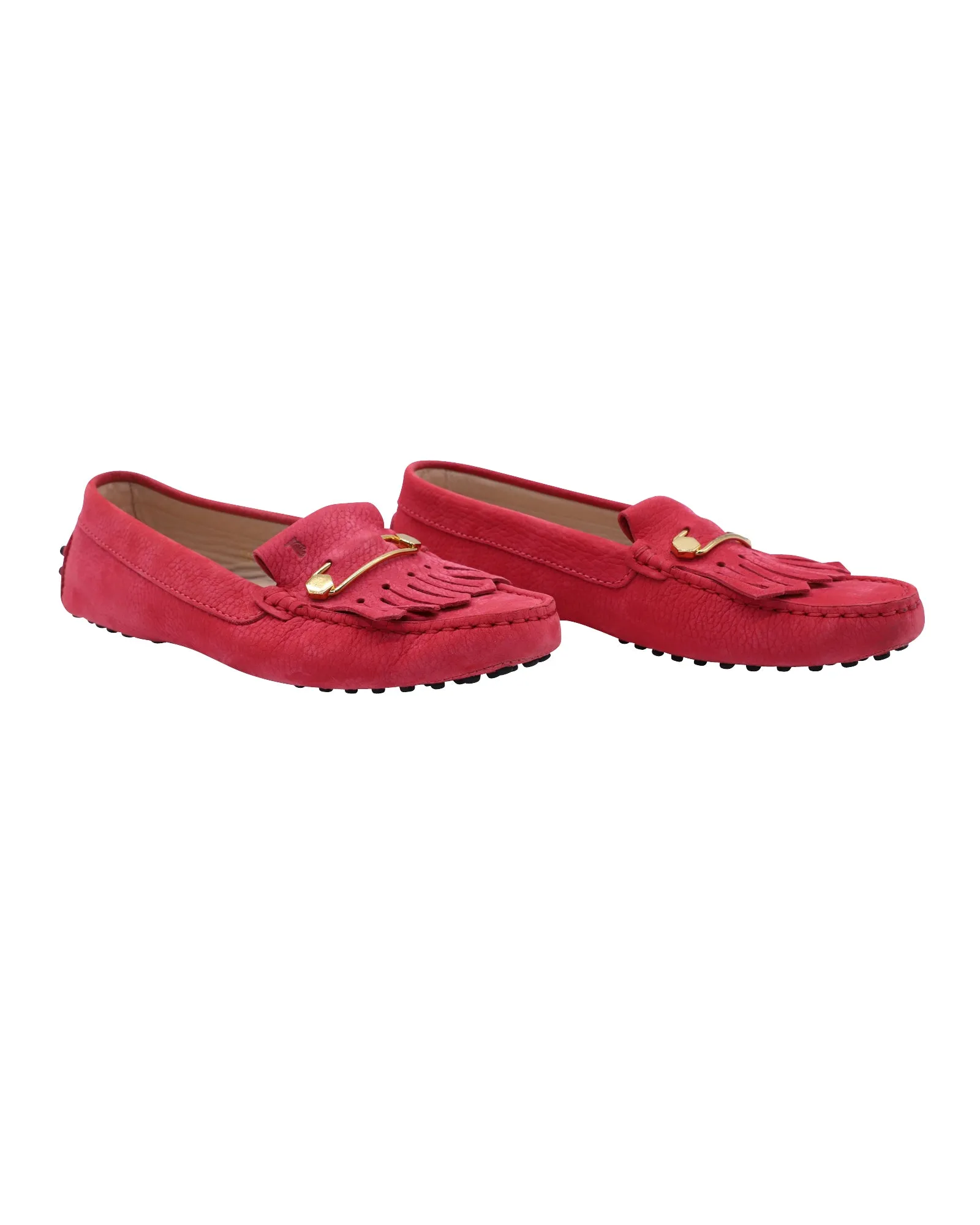 Tod's Gommino Loafers in Pink Leather