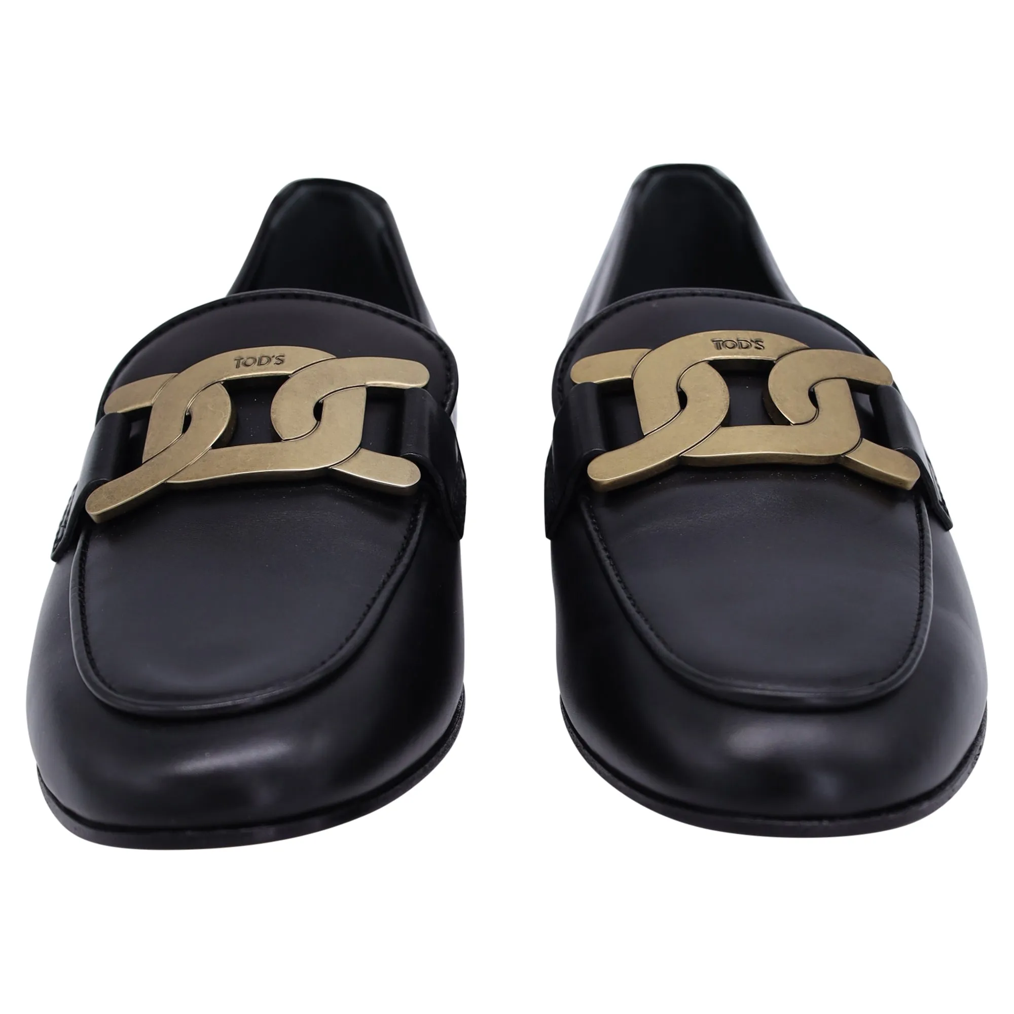 Tod's Kate Loafers in Black Leather