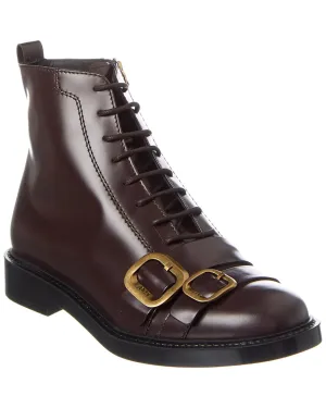 TOD��s Lace-Up Leather Boot