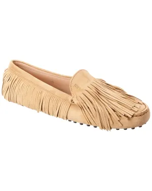 TOD��s Tassel Fringe Suede Loafer