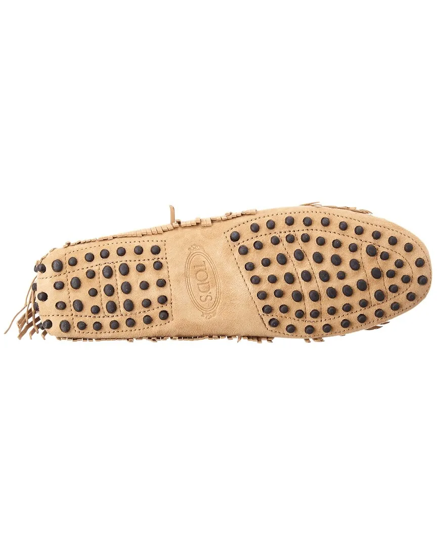 TOD��s Tassel Fringe Suede Loafer