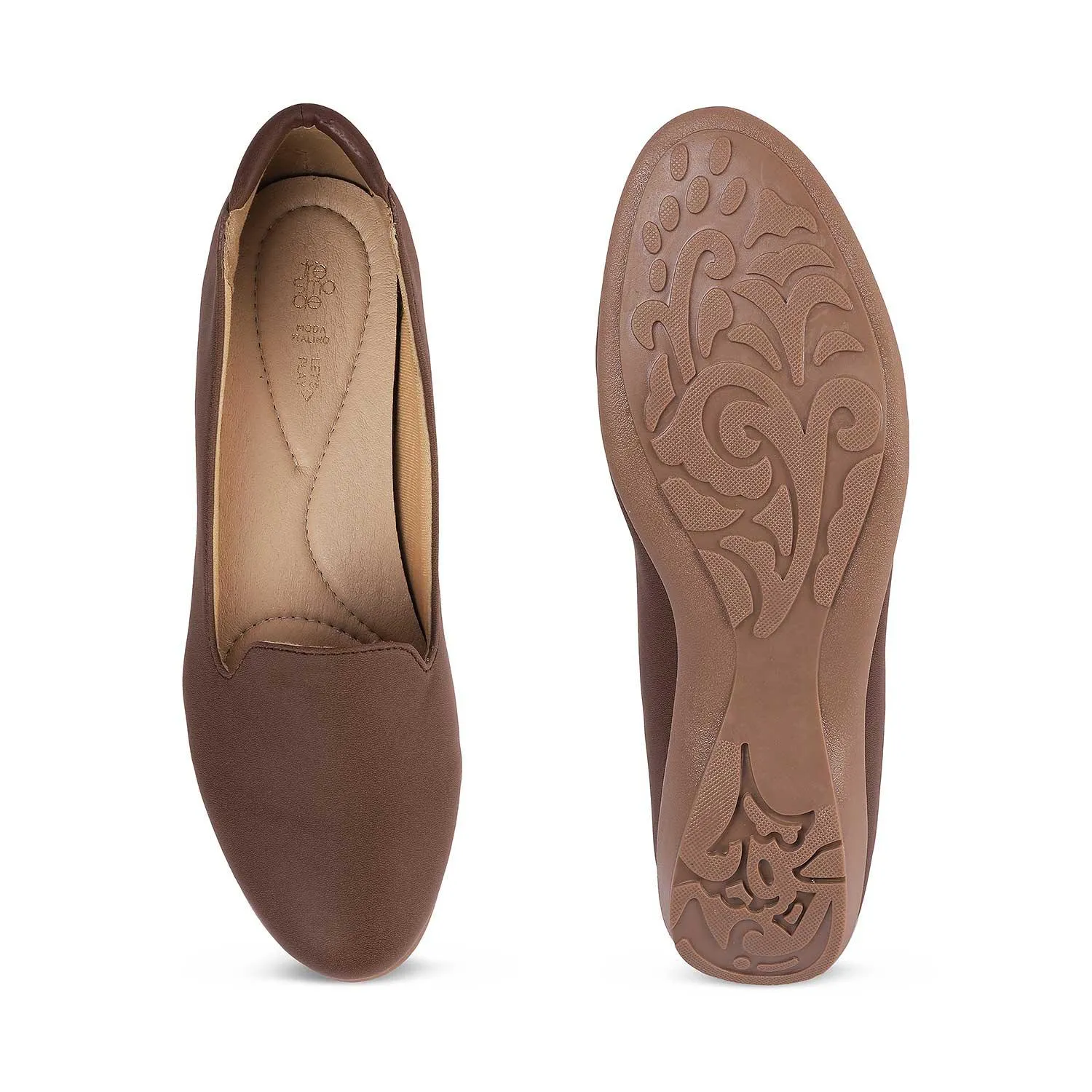 Tresmode Asamsy Brown Women's Casual Ballerinas