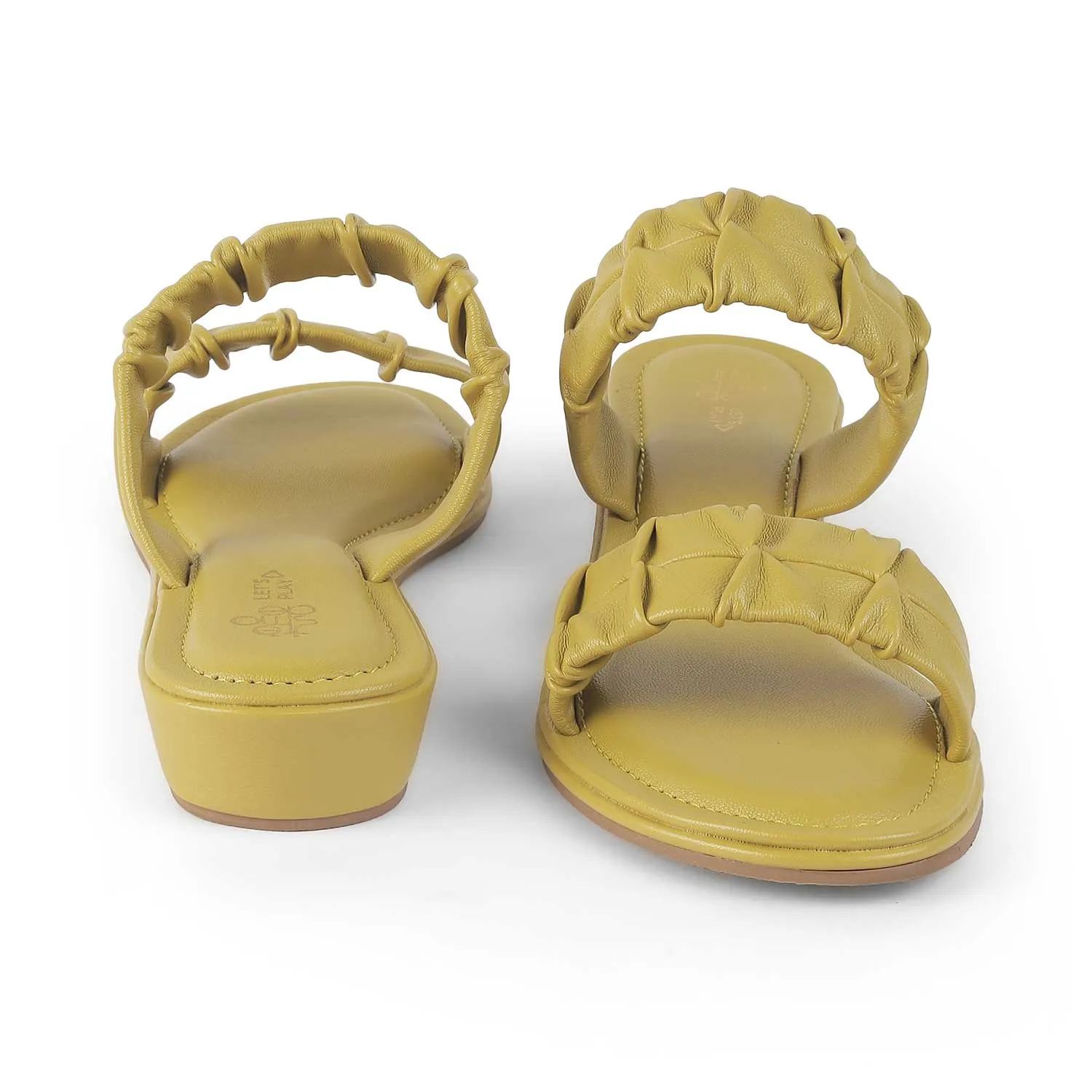 Tresmode Belo Green Women's Casual Small Wedge Sandals
