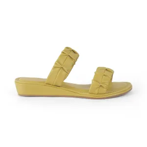 Tresmode Belo Green Women's Casual Small Wedge Sandals