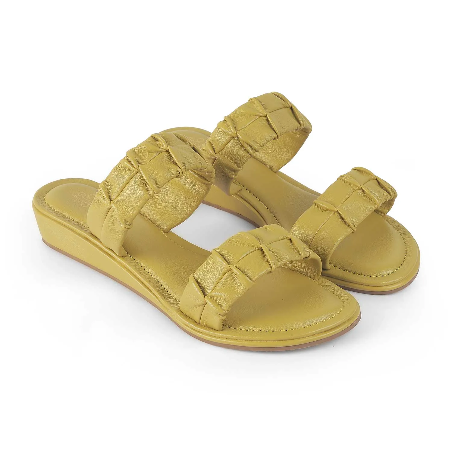 Tresmode Belo Green Women's Casual Small Wedge Sandals