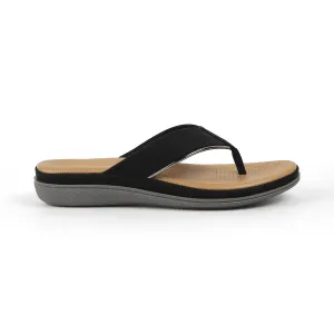 Tresmode Cefro Black Women's Casual Platform Flats