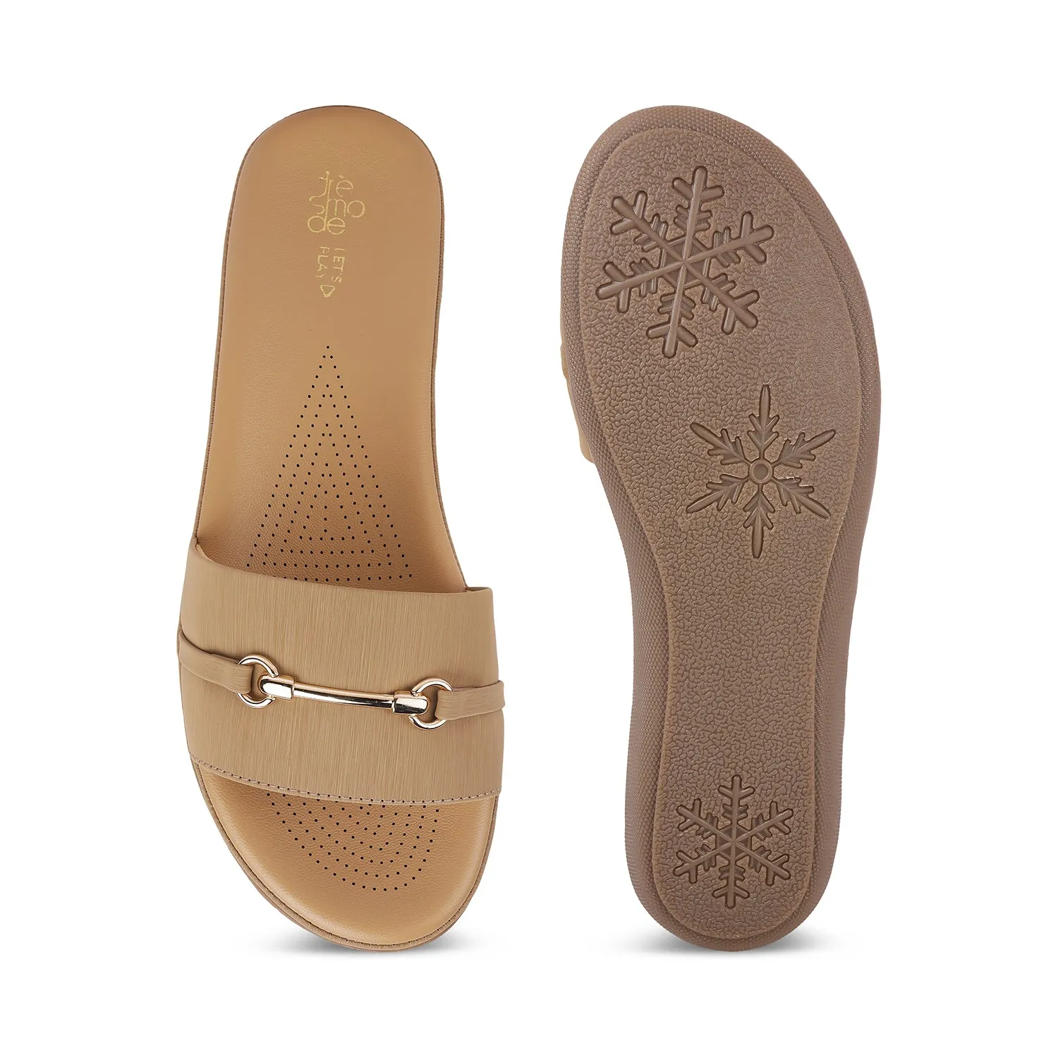 Tresmode Chic Beige Women's Casual Flats