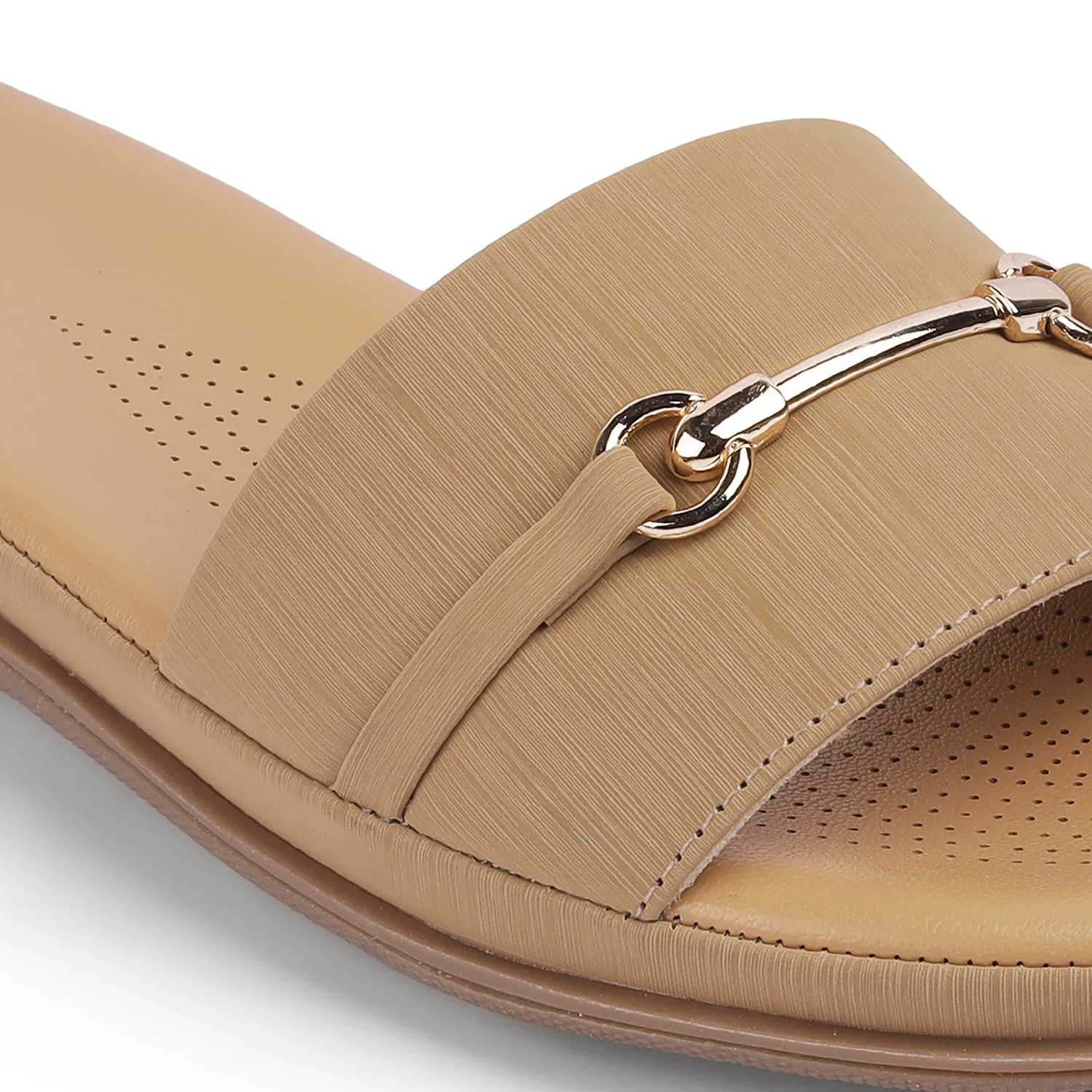 Tresmode Chic Beige Women's Casual Flats