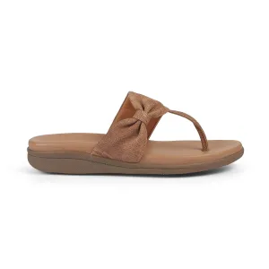 Tresmode Copela Beige Women's Dress Platform Flats
