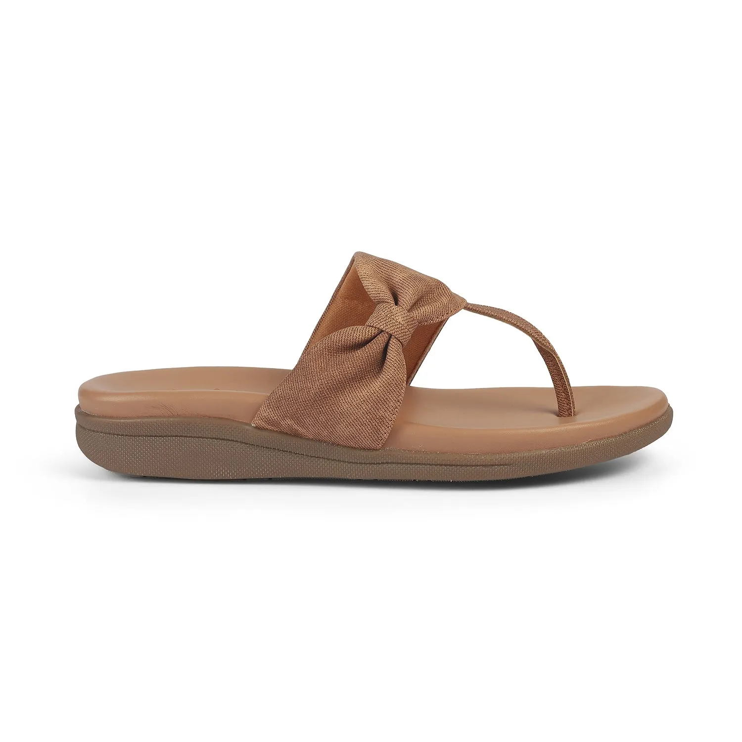Tresmode Copela Beige Women's Dress Platform Flats