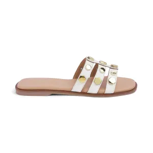 Tresmode Slip White Women's Dress Flats