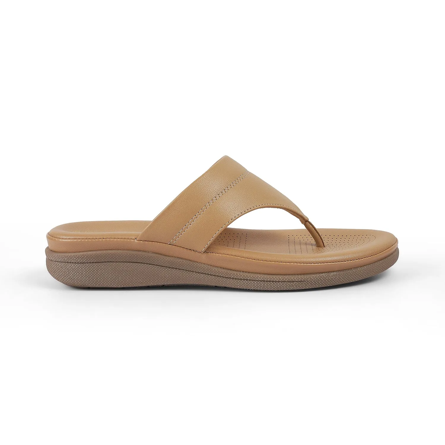Tresmode Softy Beige Women's Casual Platform Flats