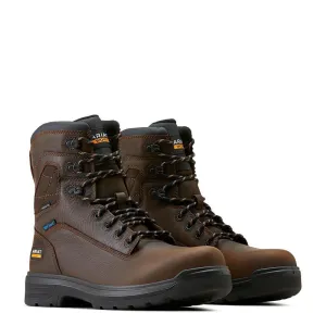 Turbo 8 inch Carbon-Toe Waterproof Work Boot Rich Brown
